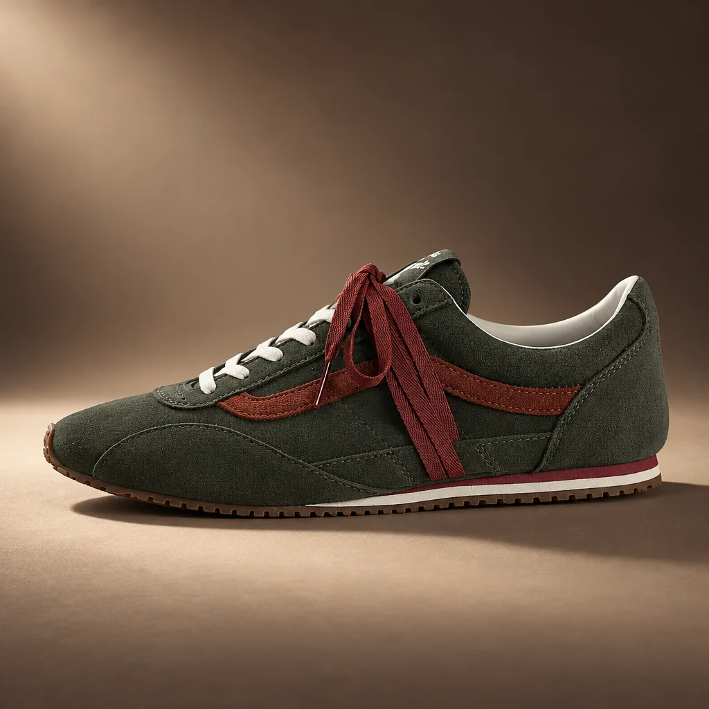 Vans Premium Super Lowpro Trainer Obsidian Fern Green