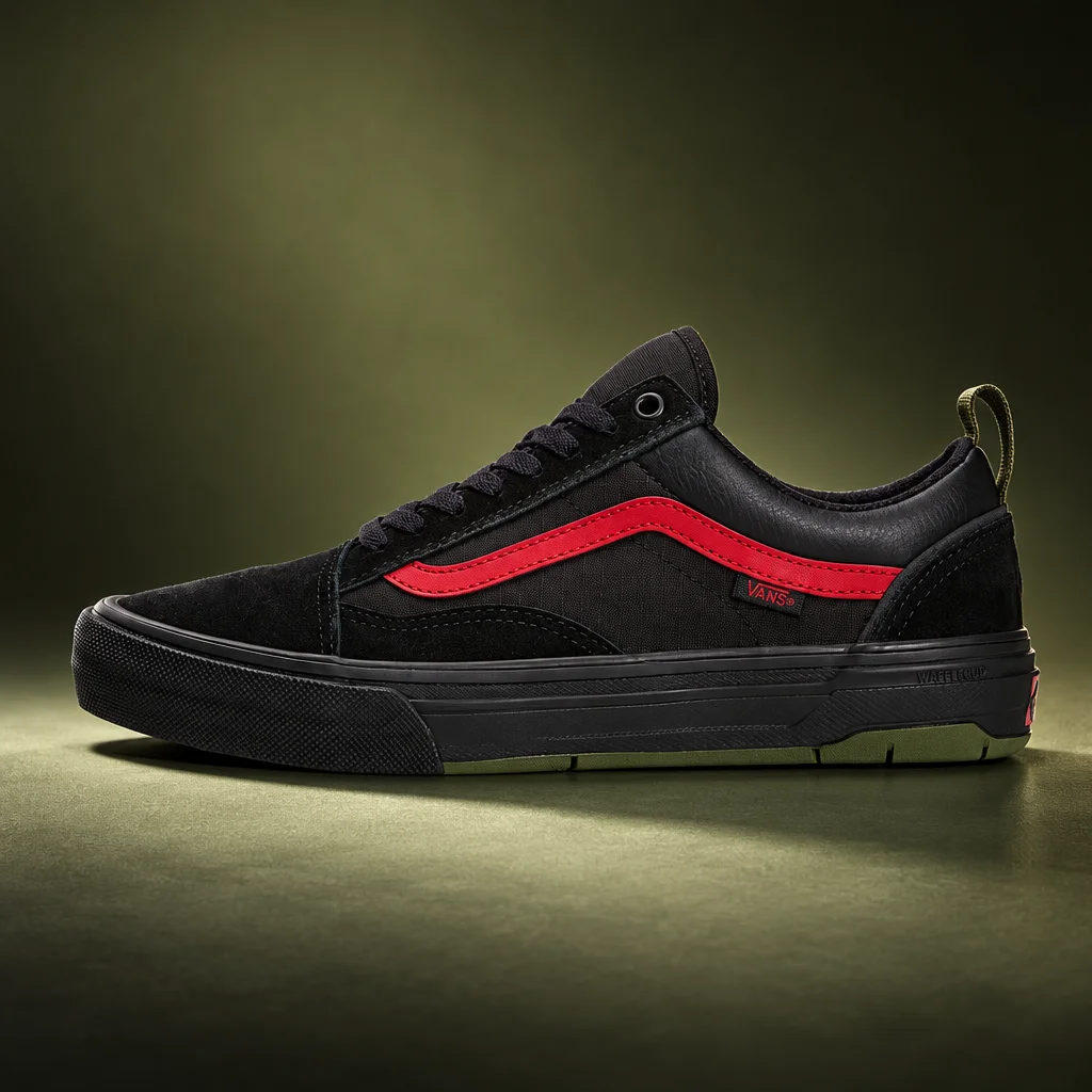 Vans Skate Old Skool Wafflecup by Atiba Black Green