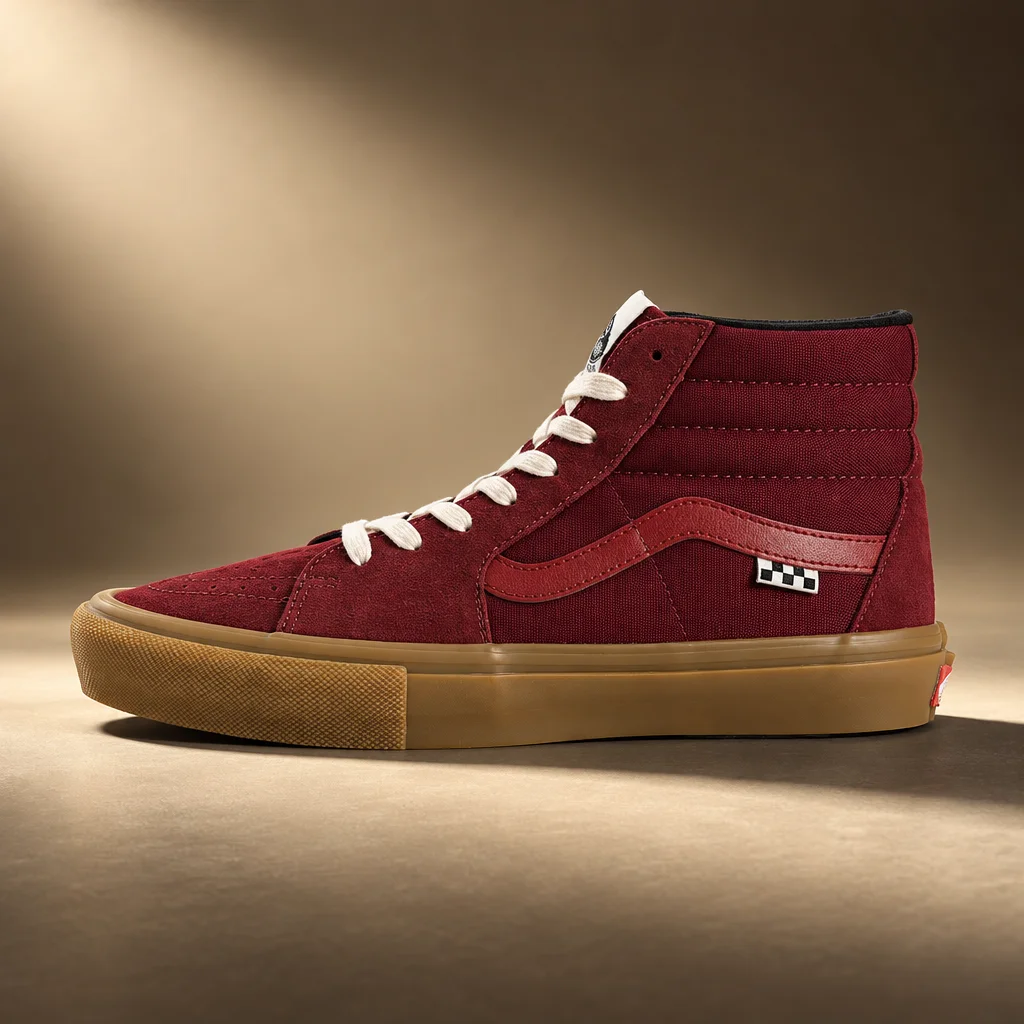 Vans Skate Sk8-Hi Maroon Gum