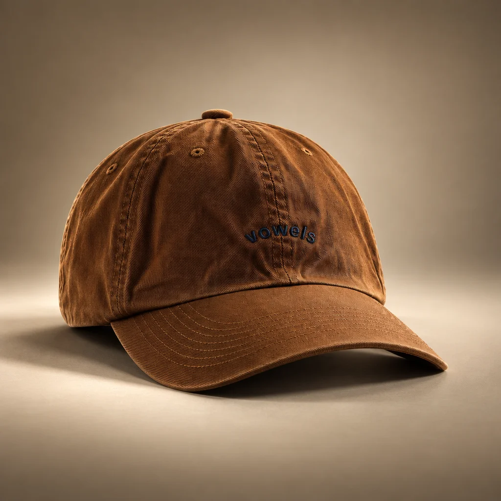 vowels Classic Logo Cap - Brown