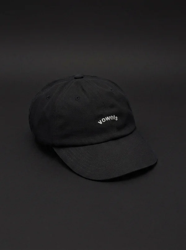 vowels Cotton Twill Cap - Silver