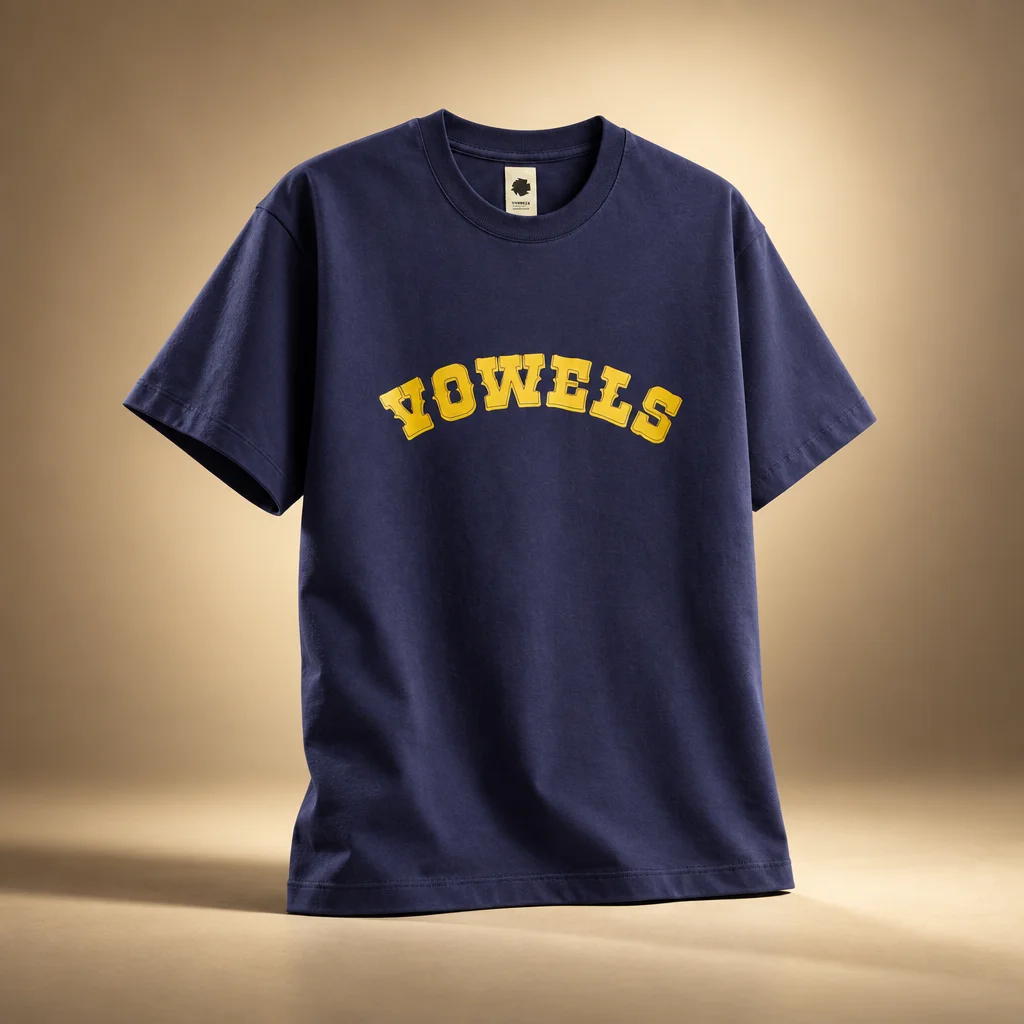 vowels Cowboy Tee - Navy