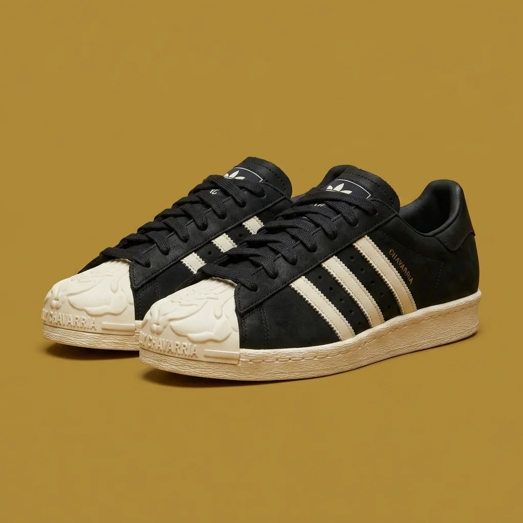 WILLY CHAVARRIA Black adidas Originals Edition Chavarria Superstar Sneakers