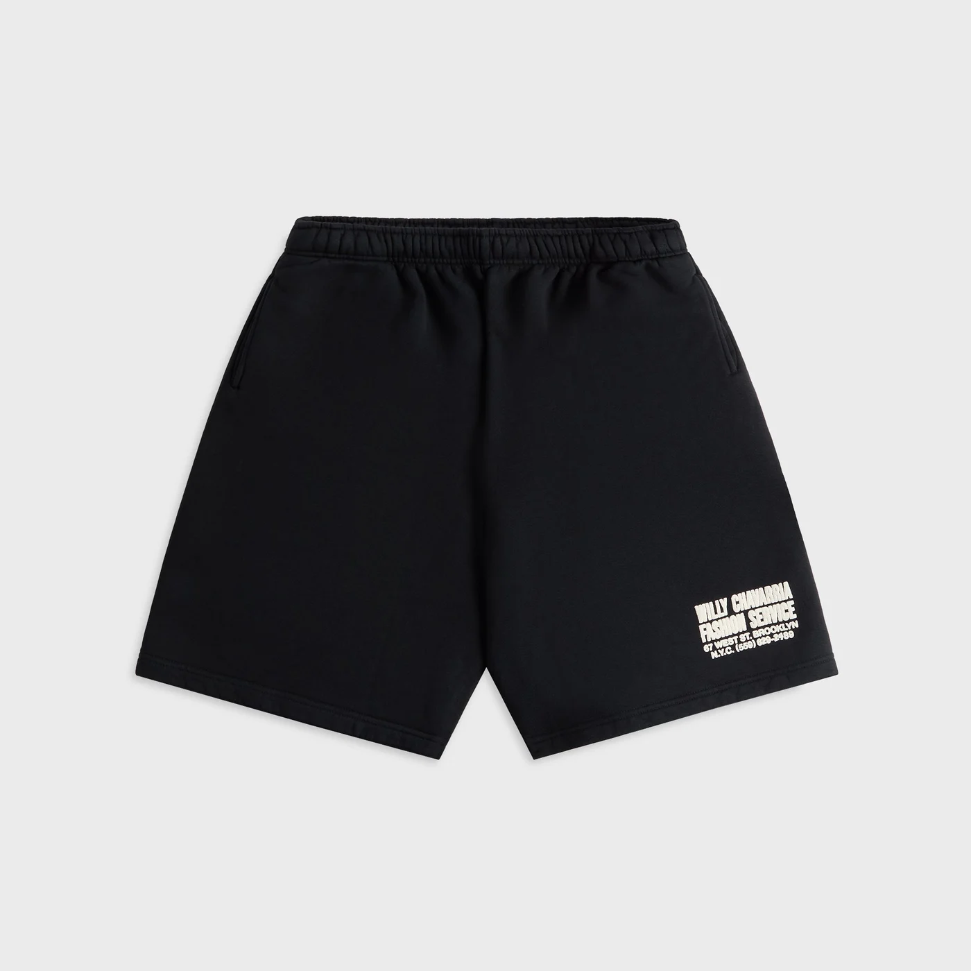 Willy Chavarria Fashion Services Buffalo Sweatshort - Black