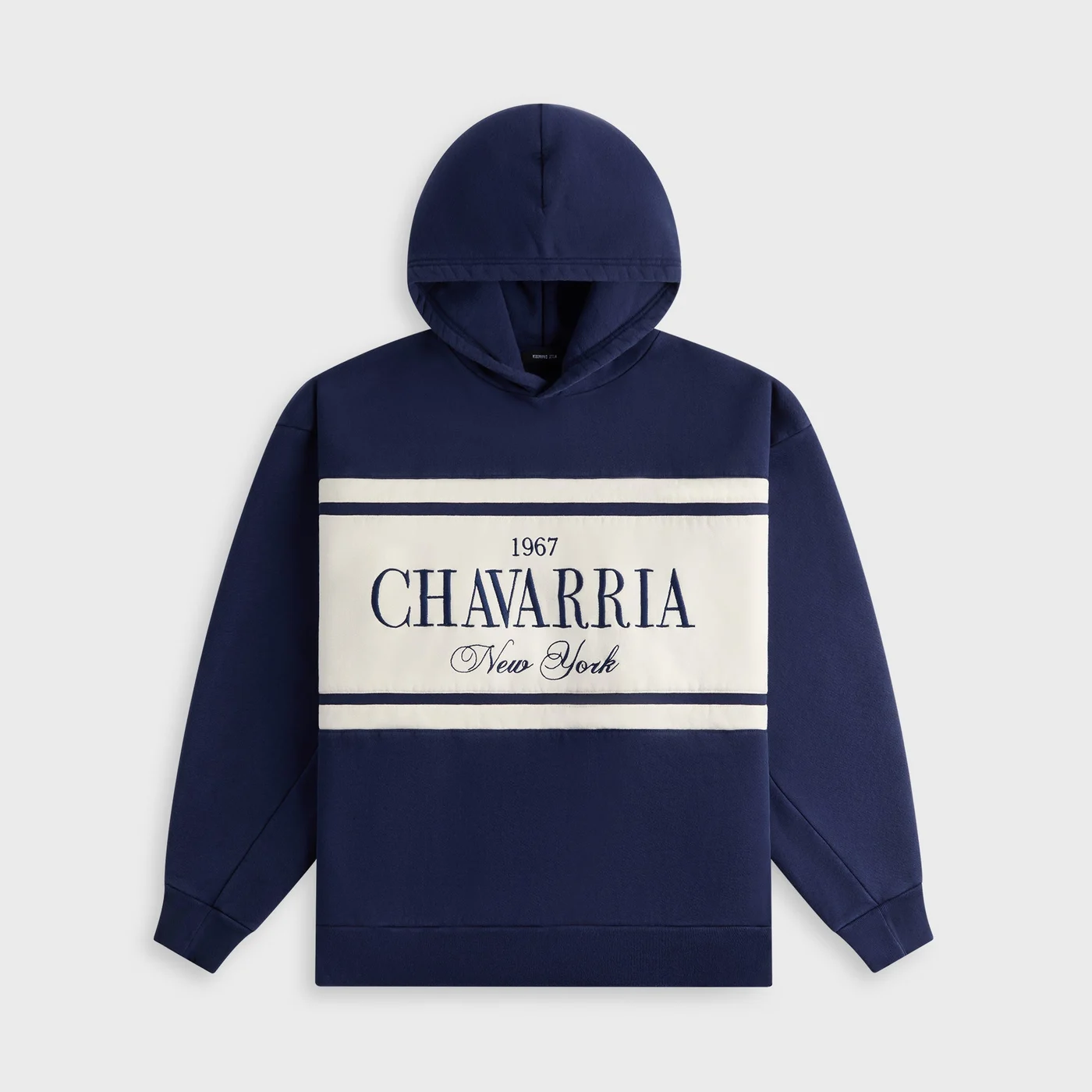Willy Chavarria Stripe Gilroy Hoodie - Peacoat
